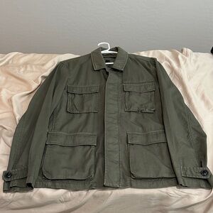 John Varvatos Khaki Military Jacket